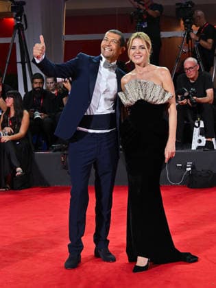 IPA88249385 - Venice, 83rd Venice International Film Festival 2026 - Night 6 - Red carpet for the film *Diva e Donna* - Pictured: Elisabetta Pellini, Gianluca Cerasola  Copyright: xManuelexMangiarottix xPoolxPhotoxEventsx08x IPA88249385