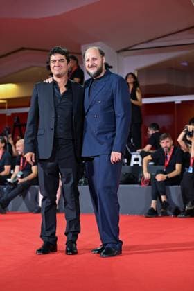 September 7, 2026, Venice, Rome, Italy: Riccardo Scamarcio and Fausto Russo Alesi on the red carpet for Children of the Monkey at the 83rd Venice International Film Festival, Venice, September 7, 2026. Venice Italy  - ZUMAa289 20260907_zia_a289_482 Copyright: xMariaxLauraxAntonellix xAgfx