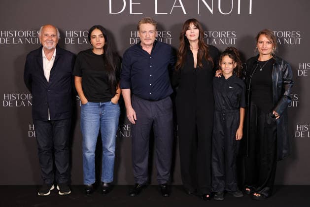 Histoires De La Nuit Photocall - Paris Jean-Louis Livi, Hafsia Herzi, Benoît Magimel, Monica Bellucci,Tawba El Gharchi and Léa Mysius attends the Histoires De La Nuit Photocall on September 08, 2026 in Paris, France. Photo by Jerome Domine ABACAPRESS.COM Paris France  Copyright: xDominexJerome ABACAx