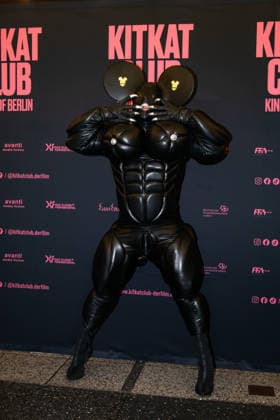 Drag and performance artist pp maus at the photo call for the premiere of the film *Kitkat Club Kinks of Berlin* at the Kino International in Berlin on September 7, 2026. Premiere of the film *Kitkat Club Kinks of Berlin* at the Kino International in Berlin