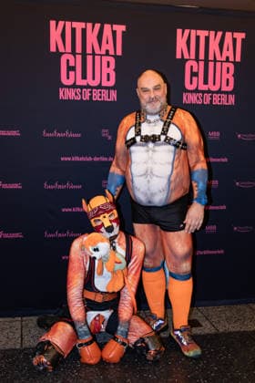 Oli and Foxy at a photo call for the premiere of the film *Kitkat Club Kinks of Berlin* at Kino International in Berlin on September 7, 2026. Premiere of the film *Kitkat Club Kinks of Berlin* at Kino International in Berlin