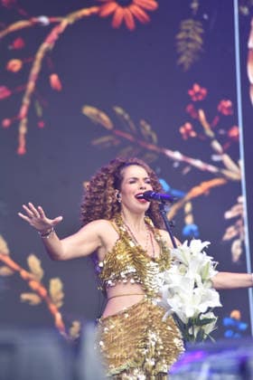 RIO DE JANEIRO, RJ - 07.09.2026: ROCK IN RIO 2026 - Vanessa Da Mata on the Sunset stage at Rock in Rio 2026, this Monday, September 7th. The band Nova Twins at the City of Rock, in Rio de Janeiro, RJ. x3012723x  CristianexMota