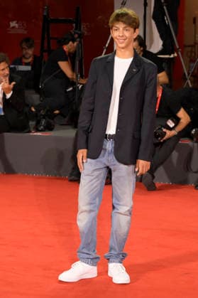 September 7, 2026, Venice Lido, Italy: Tancredi Naldini attends the red carpet of movie I Figli della scimmia during the 83rd Venice Film Festival at Palazzo del Cinema. Venice Lido Italy - ZUMAs197 20260907_aaa_s197_250 Copyright: xMarioxCartellix