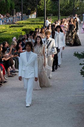September 7, 2026, Madrid, Spain: A model parades with MadModa design during OMODA and Fashion Week Madrid in Madrid Jardines de Sabatini in Madrid. 7 of September of 2026 Spain Madrid Spain - ZUMAs197 20260907_aaa_s197_339 Copyright: xAtilanoxGarciax