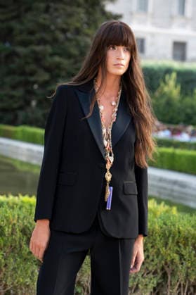 September 7, 2026, Madrid, Spain: A model parades with MadModa design during OMODA and Fashion Week Madrid in Madrid Jardines de Sabatini in Madrid. 7 of September of 2026 Spain Madrid Spain - ZUMAs197 20260907_aaa_s197_404 Copyright: xAtilanoxGarciax