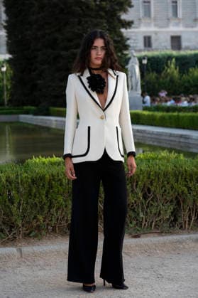 September 7, 2026, Madrid, Spain: A model parades with MadModa design during OMODA and Fashion Week Madrid in Madrid Jardines de Sabatini in Madrid. 7 of September of 2026 Spain Madrid Spain - ZUMAs197 20260907_aaa_s197_411 Copyright: xAtilanoxGarciax