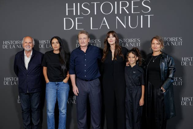 Photocall for the film *Histoires De La Nuit* The *Histoires De La Nuit* Photocall on September 7, 2026, in Paris: Jean Louis Livi, Hafsia Herzi, Benoit Magimel, Monica Bellucci, Tawba El Gharchi, and Léa Mysius 459491 September 7, 2026 Paris, France  Copyright: xLionelxGuericolasx xStarfacex STAR_459491_086