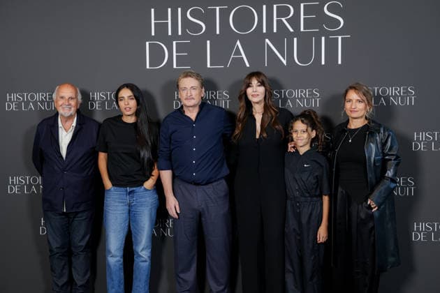 Photocall for the film *Histoires De La Nuit* The *Histoires De La Nuit* Photocall on September 7, 2026, in Paris: Jean Louis Livi, Hafsia Herzi, Benoit Magimel, Monica Bellucci, Tawba El Gharchi, and Léa Mysius 459491 September 7, 2026 Paris, France  Copyright: xLionelxGuericolasx xStarfacex STAR_459491_087