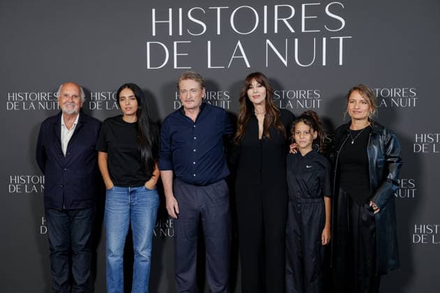 Photocall for the film *Histoires De La Nuit* The *Histoires De La Nuit* Photocall on September 7, 2026, in Paris: Jean Louis Livi, Hafsia Herzi, Benoit Magimel, Monica Bellucci, Tawba El Gharchi, and Léa Mysius 459491 September 7, 2026 Paris, France  Copyright: xLionelxGuericolasx xStarfacex STAR_459491_088