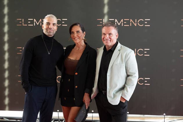 20260906 Elemence Product Launch COLOGNE, GERMANY SEPTEMBER 6, 2026 Rafi Rachek, Daniela Büchner, and Peter Klein at the Elemence product launch on September 6, 2026, in Cologne, North Rhine-Westphalia, Germany