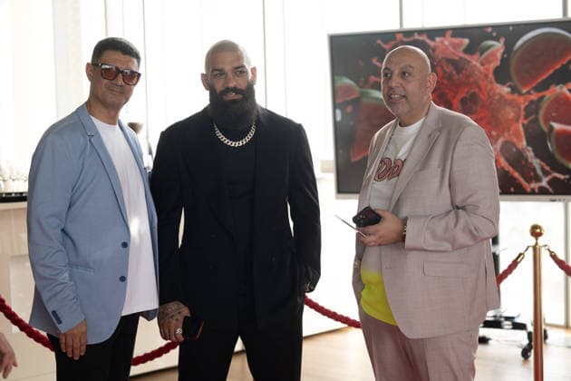 20260906 Elemence Product Launch COLOGNE, GERMANY SEPTEMBER 6, 2026 Touraj Kolai, Pouya Rahmani, and Ramin Sayed at the Elemence product launch on September 6, 2026, in Cologne, North Rhine-Westphalia, Germany
