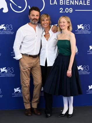 IPA88265480 - Venice, 83rd Venice International Film Festival 2026 - Day 7. Photocall for the film Una Storia. Pictured: Guido Caprino, Anna Foglietta, Alba Rohrwacher  Copyright: xAlbertoxTerenghix xPoolxPhotoxEventsx08x IPA88265480