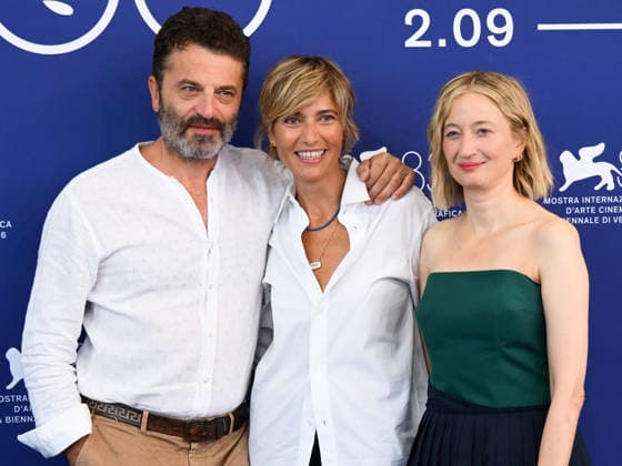IPA88265488 - Venice, 83rd Venice International Film Festival 2026 - Day 7. Photocall for the film Una Storia. Pictured: Guido Caprino, Anna Foglietta, Alba Rohrwacher  Copyright: xAlbertoxTerenghix xPoolxPhotoxEventsx08x IPA88265488