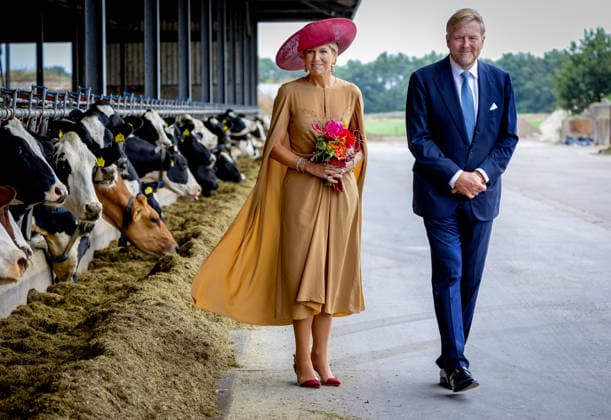 08-09-2026 Drenthe Queen Maxima and King Willem-Alexander visited the diary farm of the family Riedstra-Hoving in Veenhuizen, Drenthe. Â  Copyright: xPPEx
