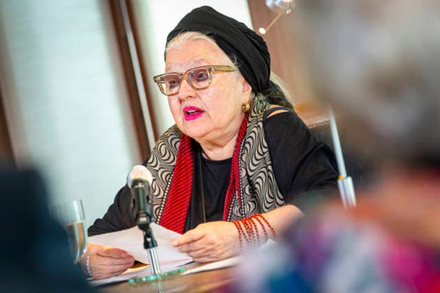 Hanna Schygulla, EUR, Germany, Berlin, September 8, 2026 Actress Hanna Schygulla reads from the works of László Krasznahorkai Presentation of the Grand Cross of Merit with Star of the Order of Merit of the Federal Republic of Germany to Nobel Prize laureate in Literature László Krasznahorkai by President Steinmeier