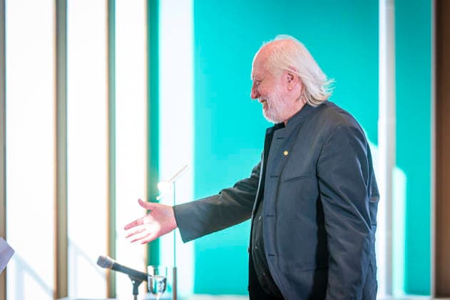 Laszlo Krasznahorkai, EUR, Germany, Berlin, September 8, 2026: President Steinmeier awards the Grand Cross with Star of the Order of Merit of the Federal Republic of Germany to Nobel Prize in Literature laureate Laszlo Krasznahorkai