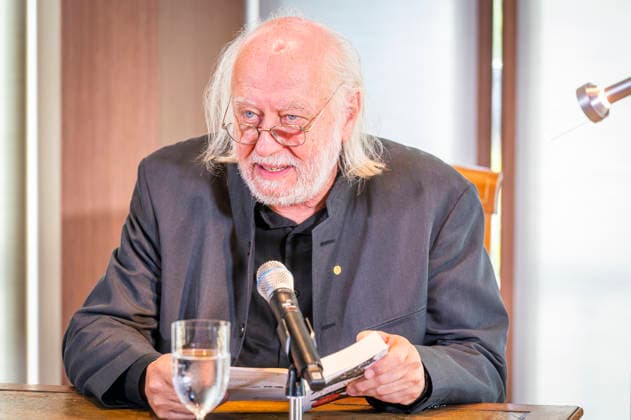 Laszlo Krasznahorkai, EUR, Germany, Berlin, September 8, 2026: President Steinmeier awards the Grand Cross with Star of the Order of Merit of the Federal Republic of Germany to Nobel Prize in Literature laureate Laszlo Krasznahorkai