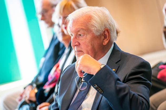 Frank Walter Steinmeier, EUR, Germany, Berlin, September 8, 2026: President Steinmeier awards the Grand Cross with Star of the Order of Merit of the Federal Republic of Germany to Nobel Prize in Literature laureate László Krasznahorkai