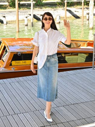 IPA88268304 - Venice, 83rd Venice International Film Festival 2026 - Day 7 - Arrivals at the Casino pier - Pictured: Catherine Caylee Cowan  Copyright: xManuelexMangiarottix xPoolxPhotoxEventsx08x IPA88268304