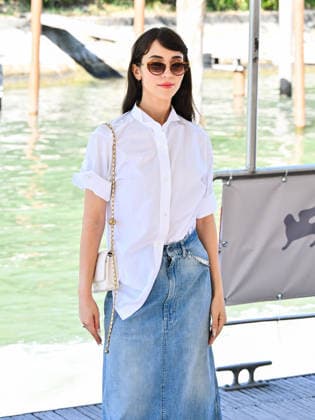 IPA88268309 - Venice, 83rd Venice International Film Festival 2026 - Day 7 - Arrivals at the Casino Pier - Pictured: Catherine Caylee Cowan  Copyright: xManuelexMangiarottix xPoolxPhotoxEventsx08x IPA88268309