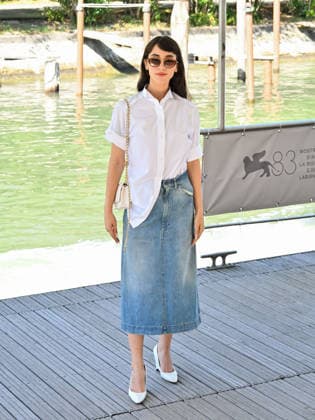 IPA88268306 - Venice, 83rd Venice International Film Festival 2026 Day 7 Arrivals at the Casino pier Pictured: Catherine Caylee Cowan  Copyright: xManuelexMangiarottix xPoolxPhotoxEventsx08x IPA88268306