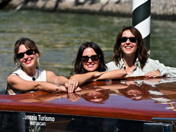 IPA88269329 - Venice, 83rd Venice International Film Festival 2026 - Day 7 - Arrivals at the Excelsior pier - Pictured: Elena Radonicich, Ivana Lotito, Vanessa Scalera,  Copyright: xSimonexComix xPoolxPhotoxEventsx08x IPA88269329