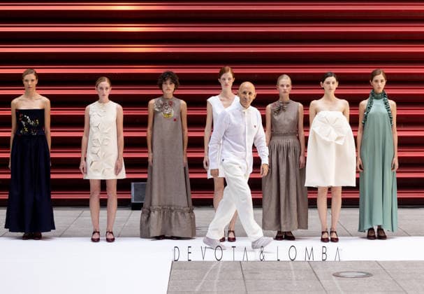 Devota Lomba Fashion Show at OMODA MADRID ES MODA A model walks the runway during the Devota Lomba fashion show as part of OMODA MADRID ES MODA at the Reina Sofía Museum on September 8, 2026, in Madrid, Spain. OMODA Madrid es Moda kicked off its latest edition yesterday with a fashion show in the Sabatini Gardens. OMODA Madrid es Moda is a project promoted in collaboration with the Association of Spanish Fashion Designers (ACME) and with the support of the Madrid City Council through the municipal initiative Madrid, Capital of Fashion September 8, 2026, Spain  Copyright: xEduardoxParrax 7758006
