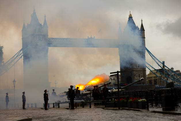 September 8, 2026, London, London, UK: London, UK. The Honourable Artillery Company fires a 62-gun salute at the Tower of London in London, marking the fourth anniversary of the accession to the throne of His Majesty King Charles III. London UK  - ZUMAl94_ 20260908_zaf_l94_017 Copyright: xDinendraxHariax