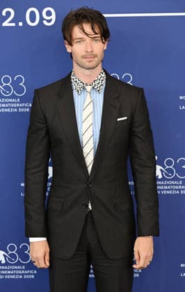 Celebrities at ˜Bunker™ photocall during the 83rd Venice International Film Festival Featuring: Patrick Schwarzenegger Where: Venice, Italy When: 08 Sep 2026 Credit: Cover Images EDITORIAL USE ONLY. NOT FOR USE BY NEWSPAPERS BASED IN THE UK. Copyright: xx coverimg55994586