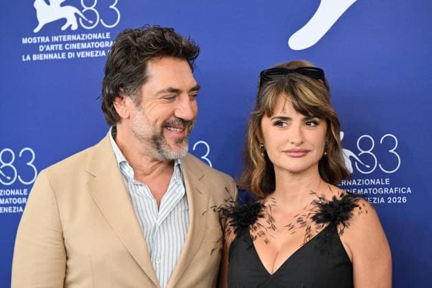September 8, 2026, Venice, Rome, Italy: Javier Bardem and Penelope Cruz during the photocall for Bunker, the 83rd Venice Film Festival. Venice, September 8, 2026 Venice Italy  - ZUMAa289 20260908_zia_a289_301 Copyright: xMariaxLauraxAntonellix xAgfx