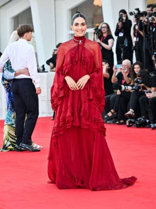 IPA88277051 - Venice, 83rd Venice International Film Festival 2026 - Night 7. Red carpet for the film Bunker. Pictured: Rocio Munoz Morales  Copyright: xSimonexComix xPoolxPhotoxEventsx08x IPA88277051