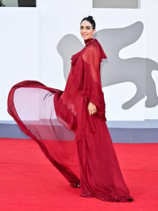 IPA88277083 - Venice, 83rd Venice International Film Festival 2026 - Night 7. Red carpet for the film Bunker. Pictured: Rocio Munoz Morales  Copyright: xSimonexComix xPoolxPhotoxEventsx08x IPA88277083