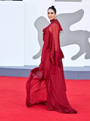 IPA88277086 - Venice, 83rd Venice International Film Festival 2026 - Night 7. Red carpet for the film Bunker. Pictured: Rocio Munoz Morales  Copyright: xSimonexComix xPoolxPhotoxEventsx08x IPA88277086