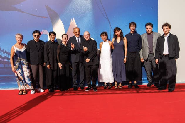 September 8, 2026, Venice, Italy: Italian director of the Venice Film Festival Alberto Barbera and Taiwanese director Tsai Ming-liang attends the red carpet of the film Weichen (Dust) at the 83rd Venice International Film Festival at the Sala Giardino in Venice, Italy. Venice Italy  - ZUMAs197 20260908_aaa_s197_123 Copyright: xMarcoxBaradax