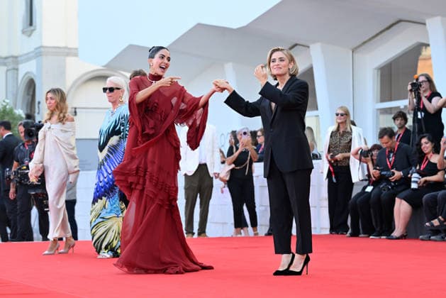 September 8, 2026, Venice, Rome, Italy: RocÃ¢oeÃ‚Â¡o MuÃ¢oeÃ¢ ™oz Morales and Greta Scarano during the red carpet for the film Bunker, 83rd Venice Film Festival. Venice, 08 09 2026 Venice Italy  - ZUMAa289 20260908_zia_a289_458 Copyright: xMariaxLauraxAntonellix xAgfx