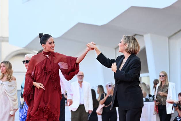 September 8, 2026, Venice, Rome, Italy: RocÃ¢oeÃ‚Â¡o MuÃ¢oeÃ¢ ™oz Morales and Greta Scarano during the red carpet for the film Bunker, 83rd Venice Film Festival. Venice, 08 09 2026 Venice Italy  - ZUMAa289 20260908_zia_a289_459 Copyright: xMariaxLauraxAntonellix xAgfx
