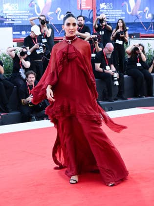 IPA88277347 - Venice, 83rd Venice International Film Festival 2026 - Night 7. Red carpet for the film Bunker. Pictured: Rocio Munoz Morales  Copyright: xAlbertoxTerenghi PoolxPhotoxEvenx xPoolxPhotoxEventsx08x IPA88277347