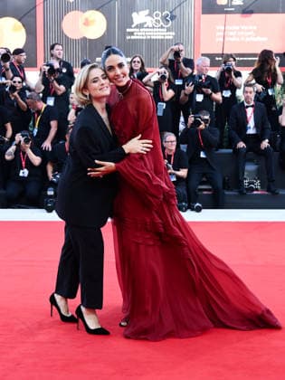 IPA88279707 - Venice, 83rd Venice International Film Festival 2026 - Night 7. Red carpet for the film Bunker. Pictured: Greta Scarano, Rocio Munoz Morales  Copyright: xAlbertoxTerenghi PoolxPhotoxEvenx xPoolxPhotoxEventsx08x IPA88279707