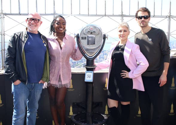 The cast of Star Trek Lights the Empire State Building in Celebration of the shows 60th Anniversary Akiva Goldsman, Celia Rose Gooding, Melissa Navia and Paul Wesley The cast of Star Trek Lights the Empire State Building in Celebration of the shows 60th Anniversary held at the Empire State Building on September 8, 2026 in New York City, NY New York City Empire State Building NY USA Copyright: xStevenxBergman AFF-USA.COMx