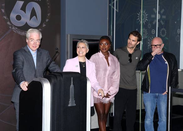 The cast of Star Trek Lights the Empire State Building in Celebration of the shows 60th Anniversary Melissa Navia, Celia Rose Gooding, Paul Wesley and Akiva Goldsman The cast of Star Trek Lights the Empire State Building in Celebration of the shows 60th Anniversary held at the Empire State Building on September 8, 2026 in New York City, NY New York City Empire State Building NY USA Copyright: xStevenxBergman AFF-USA.COMx