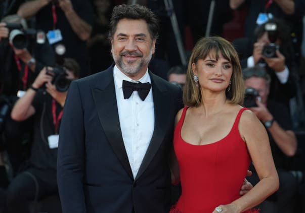 08 SEPTEMBRE FESTIVAL DE VENISE VENICE, ITALY - SEPTEMBER 08: Javier Bardem and Penelope Cruz attend the Bunker Screening during the 83rd Venice International Film Festival at Sala Grande on September 8, 2026 in Venice, Italy. Photo: Laurent Lairys. . venise  Copyright: xLaurentxLairysx