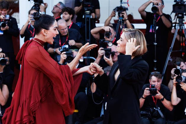 News - Bunker Red Carpet - The 83rd Venice International Film Festival Rocio Munoz Morales and Greta Scarano attend the Bunker Screening during the 83rd Venice International Film Festival at Sala Grande on September 08, 2026 in Venice, Italy. Photo: Cinzia Camela. Lido di Venezia Palazzo del Cinema Italy Copyright: xCinziaxCamelax xLiveMediax LPN_2659419