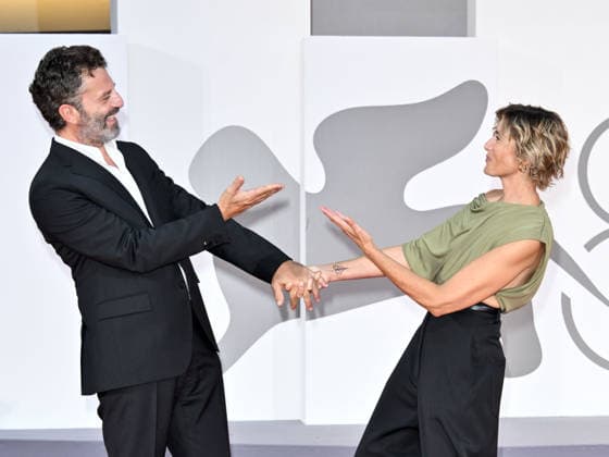 IPA88282267 - Venice, 83rd Venice International Film Festival 2026 - Night 7. Red carpet for the film Bunker. Pictured: Anna Foglietta and Guido Caprino  Copyright: xSimonexComix xPoolxPhotoxEventsx08x IPA88282267