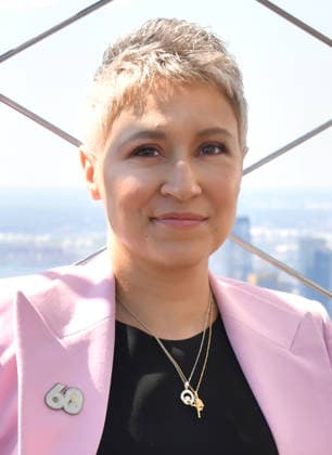 NEW YORK, NY, SEPTEMBER 8 — Melissa Navia is pictured as the cast of Star Trek lights up the Empire State Building to celebrate the 60th anniversary of Star Trek on September 8, 2026, in New York City. Credit: AdMedia, New York City, USA  - ZUMAa123 20260908_zaa_a123_051 Copyright: xJohnxFyckex