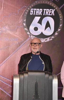 NEW YORK, NY, SEPTEMBER 8: Akiva Goldsman is pictured as the Star Trek cast lights up the Empire State Building to celebrate the 60th anniversary of Star Trek on September 8, 2026, in New York City. Credit: AdMedia, New York City, USA  - ZUMAa123 20260908_zaa_a123_075 Copyright: xJohnxFyckex