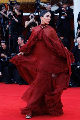 IPA88283603 - Rocio Munoz Morales attends the screening of *Bunker* during the 83rd Venice International Film Festival at the Sala Grande on September 8, 2026, in Venice, Italy. Photo: Cinzia Camela.  Copyright: xCinziaxCamela LiveMediax xx IPA88283603