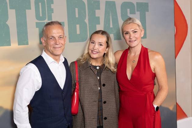 September 8, 2026, London, United Kingdom: (L-R), Ray Howard, Lucy Conley and Georgia Bradley attend the UK Gala Screening of Heart of the Beast at Ham Yard Hotel, London.Celebrity guests attend the UK Gala Screening of Heart of the Beast at Ham Yard Hotel in London London United Kingdom  - ZUMAs197 20260908_aaa_s197_207 Copyright: xPhilxLewisx
