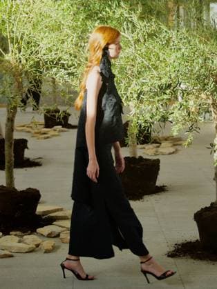September 8, 2026, Madrid, Madrid, Spain: MADRID, SPAIN - SEPTEMBER 8: Models walk the runway during the OMODA Madrid Es Moda fashion show, presenting designs by PILAR DALBAT, inside the COAM Madrid Spain  - ZUMAh199 20260908_zip_h199_002 Copyright: xAaronxHerediax