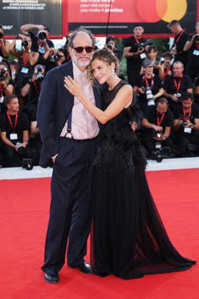 VENICE, ITALY - SEPTEMBER 08: Luca Guadagnino and Noemi Brando attend the ˜Bunker™ Screening during the 83rd Venice International Film Festival at Sala Grande on September 08, 2026 in Venice, Italy. (Photo by Mark Cape Insidefoto) markxcape