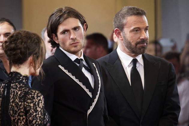 Company Screening - The 83rd Venice International Film Festival VENICE, ITALY - SEPTEMBER 08: R-L Ben Affleck, Indiana Affleck attend the Company Screening during the 83rd Venice International Film Festival at Sala Grande on September 08, 2026 in Venice, Italy. Primo Barol Anadolu Venice Italy. Editorial use only. Please get in touch for any other usage.  Copyright: x2026xAnadoluxPrimoxBarolx